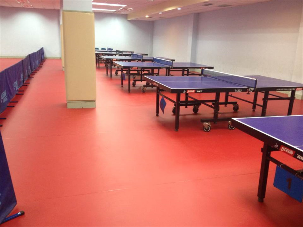 贵阳乒乓球场PVC运动地板